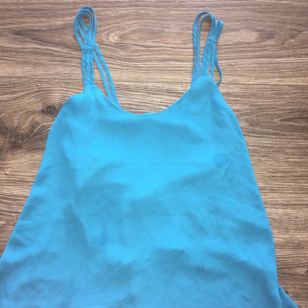 Blue Blouse Tank Top